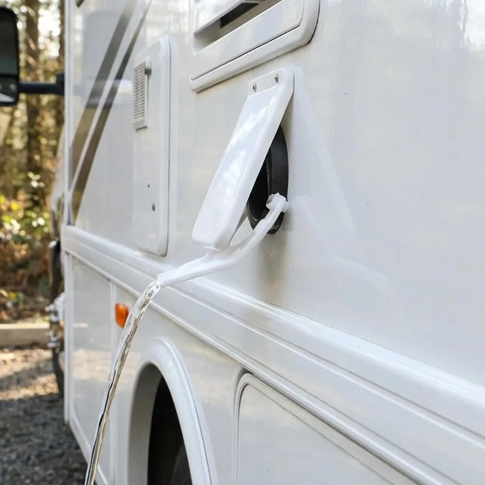 RV Heater Exhaust Vent Cover Drain Deflector Condensate Drip Rail Anti Water Streak Guard Plastic Motorhome Accessory Part
