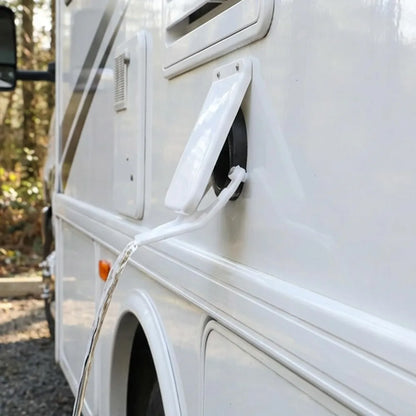 RV Heater Exhaust Vent Cover Drain Deflector Condensate Drip Rail Anti Water Streak Guard Plastic Motorhome Accessory Part