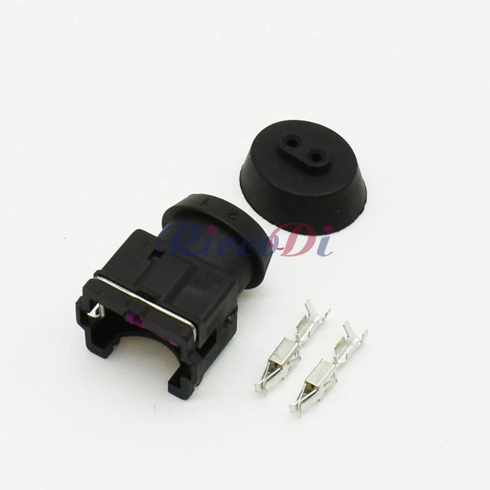 DJ7023A/B-3.5-21 2-Pin 3.5mm Waterproof Automotive Connector Plug with Terminals
