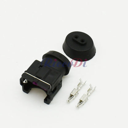 DJ7023A/B-3.5-21 2-Pin 3.5mm Waterproof Automotive Connector Plug with Terminals