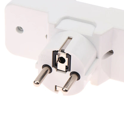 UK/EU Plug Adapter with Switch Universal Extension Socket 10A 250V
