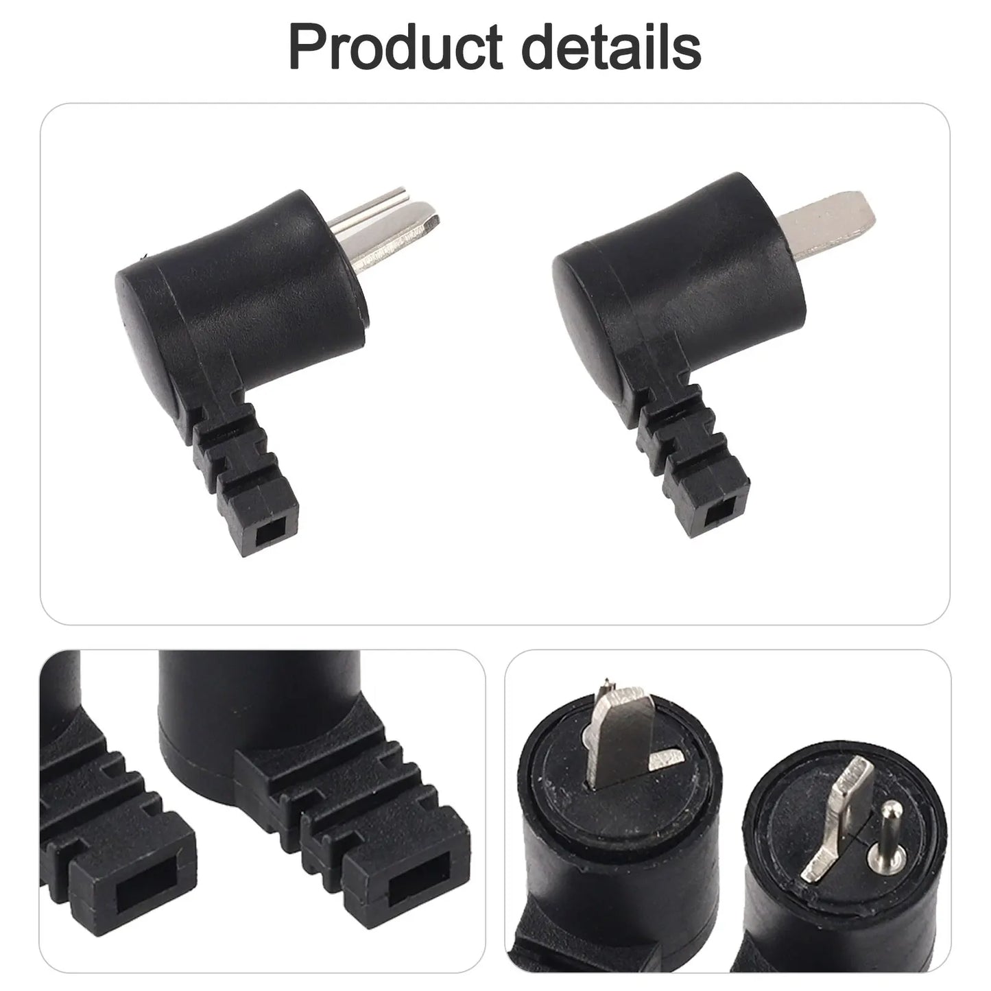 2 Pieces 2 Pin DIN Right Angle Speaker Cable Connectors for Loudspeaker Applications with Screw Terminal Design
