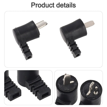 2 Pieces 2 Pin DIN Right Angle Speaker Cable Connectors for Loudspeaker Applications with Screw Terminal Design