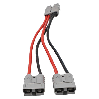 1pc 50A For Anderson Plug Connector Double Y Adapter 4mm Car Cable 4 Square Wires 30cm For Forklifts Stackers Vehicles