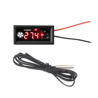 12V PWM Fan Speed Controller Digital Display Temperature Control