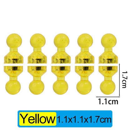 100x Magnetic Push Pins Strong Fridge Magnets Whiteboard Map Tacks