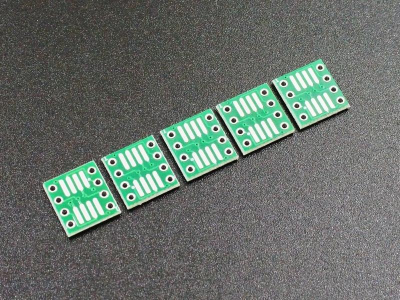 PCB, SMD to DIP 8-Pin Adapter (5-Pack)