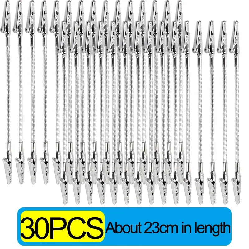 Multifunction Alligator Clip Note Holder – Double Head Flexible Hose Memo Card & Photo Picture Holder for Office & DIY Display