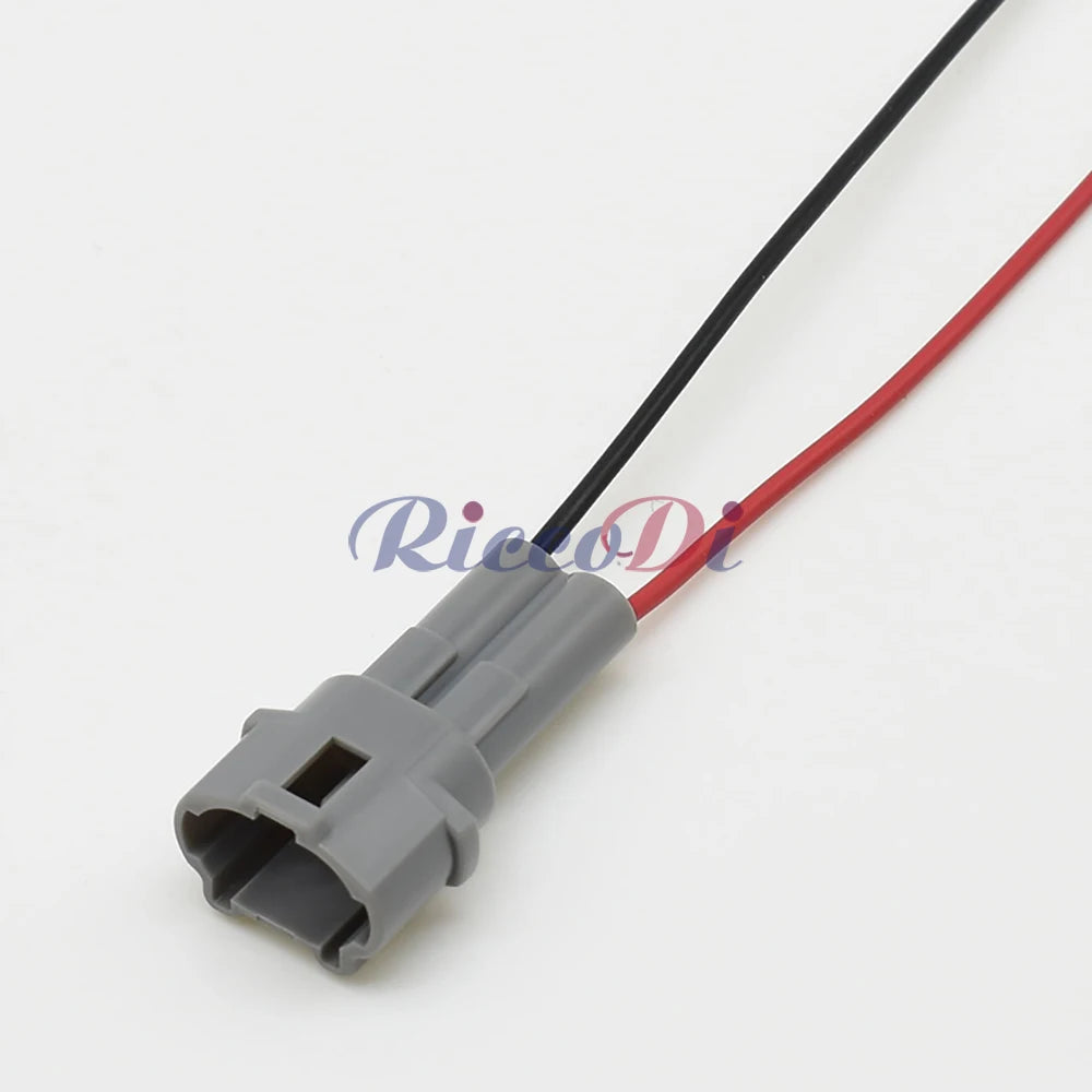 2 Pin 2mm Sealed Connector 6180-2321 6187-2311 DJ7026-2 PA66 Gray Black Waterproof for Honda