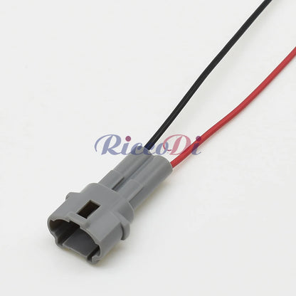2 Pin 2mm Sealed Connector 6180-2321 6187-2311 DJ7026-2 PA66 Gray Black Waterproof for Honda