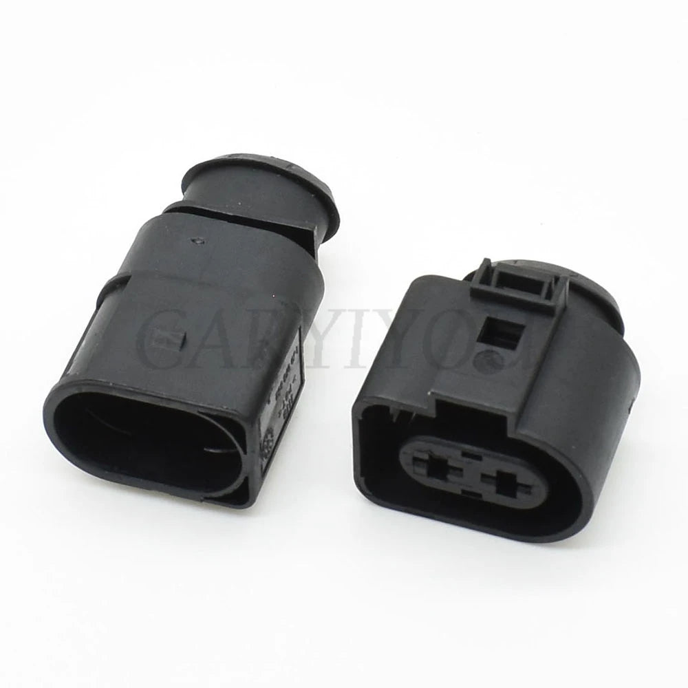 2 Pin Cooling Fan Connector 1J0973852 1J0973752 DJ70228-6.3 6.3mm for VW Audi Male Female
