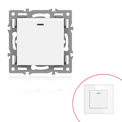For 82mm Panels Single-gang Module 82 Push Switch Staircase Lighting Single Gang Switch Module Single-pole Single-throw