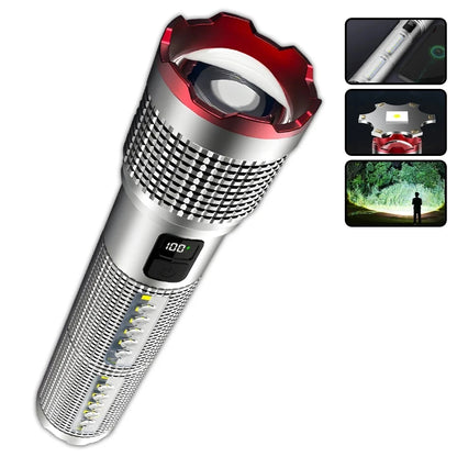 19000000LM Super Powerful Flashlight Rechargeable LED Torch COB Lantern