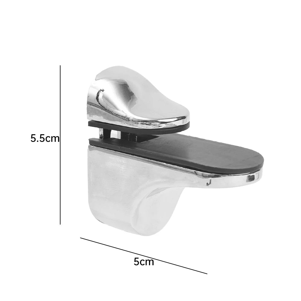 4/1pcs Adjustable Glass Shelf Holder Clamp Bathroom Support Brackets Shelves Holder Wood Shelves Support Shelf Bracket For Glass