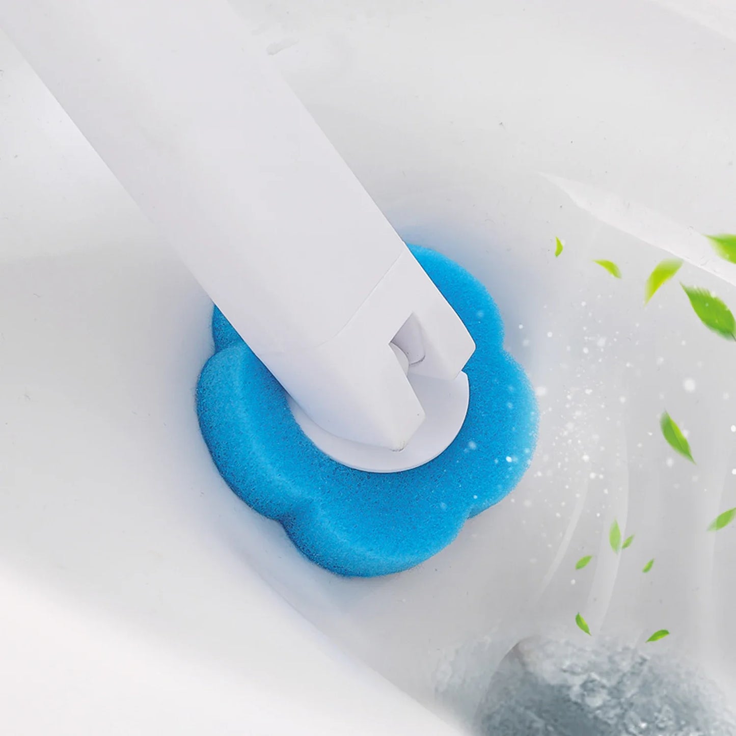 6/60PCS Disposable Toilet Brushes Heads Set Dissolving Deodorization Sponge Cleaning Pads Home Bathroom Cleaning Accessories