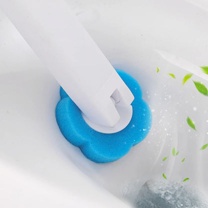 6/60PCS Disposable Toilet Brushes Heads Set Dissolving Deodorization Sponge Cleaning Pads Home Bathroom Cleaning Accessories