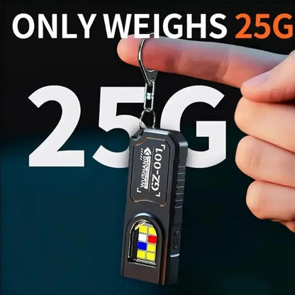 Portable EDC COB LED Flashlight with Magnetic Rechargeable Work Light