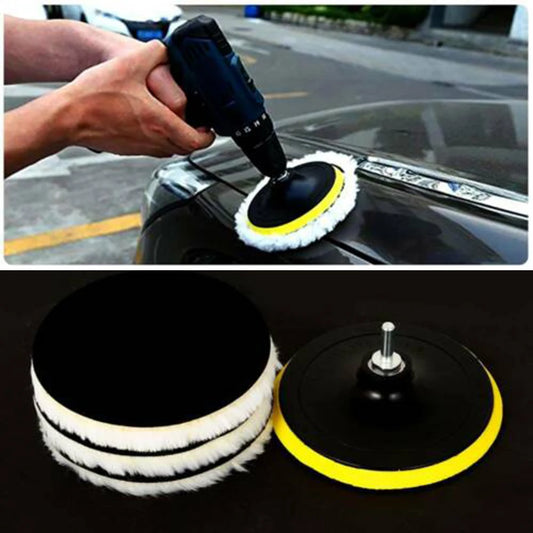 Convenient Useful Polishing Pad kit Polisher Buffing Furniture Glass Grinding Mop Plate Set Tools Vehicle Wheel