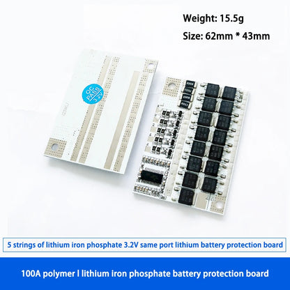 Lithium Battery Protection Board BMS 3S-5S 12V 3.7V 100A LMO / LiPo / LiFePO4