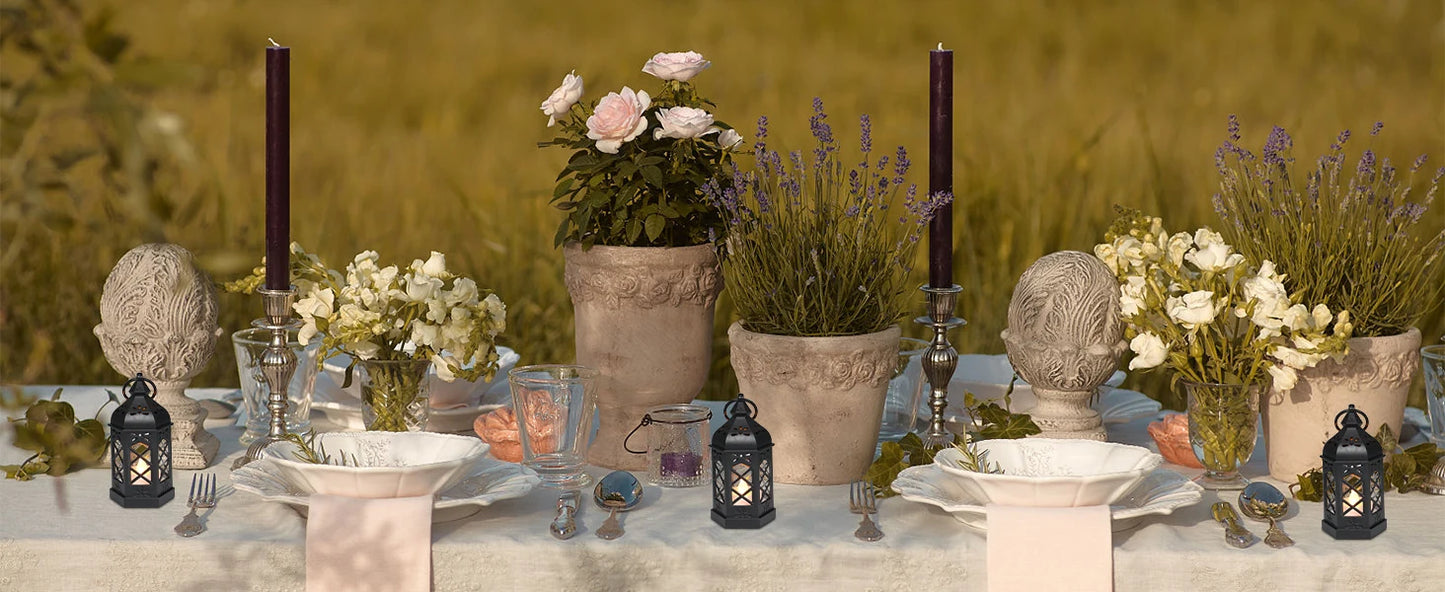 Led Electronic Candle Light Hexagonal Wind Light Portable Handheld Small Lantern Small Night Light Decorative Ornament