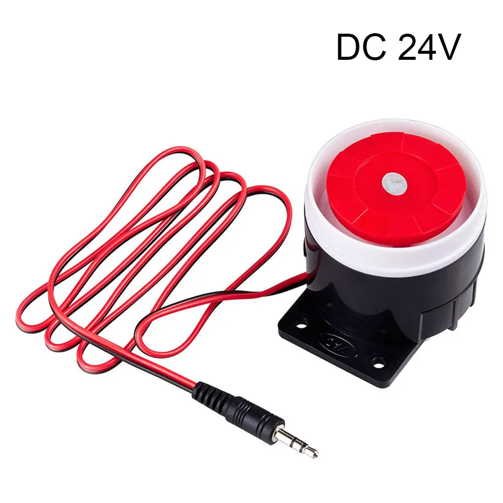 Home Security Loud Siren 120dB with DC 12V and 24V Power Support Indoor Alarm for Offices Warehouses and Shopping Centers