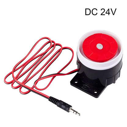 Home Security Loud Siren 120dB with DC 12V and 24V Power Support Indoor Alarm for Offices Warehouses and Shopping Centers