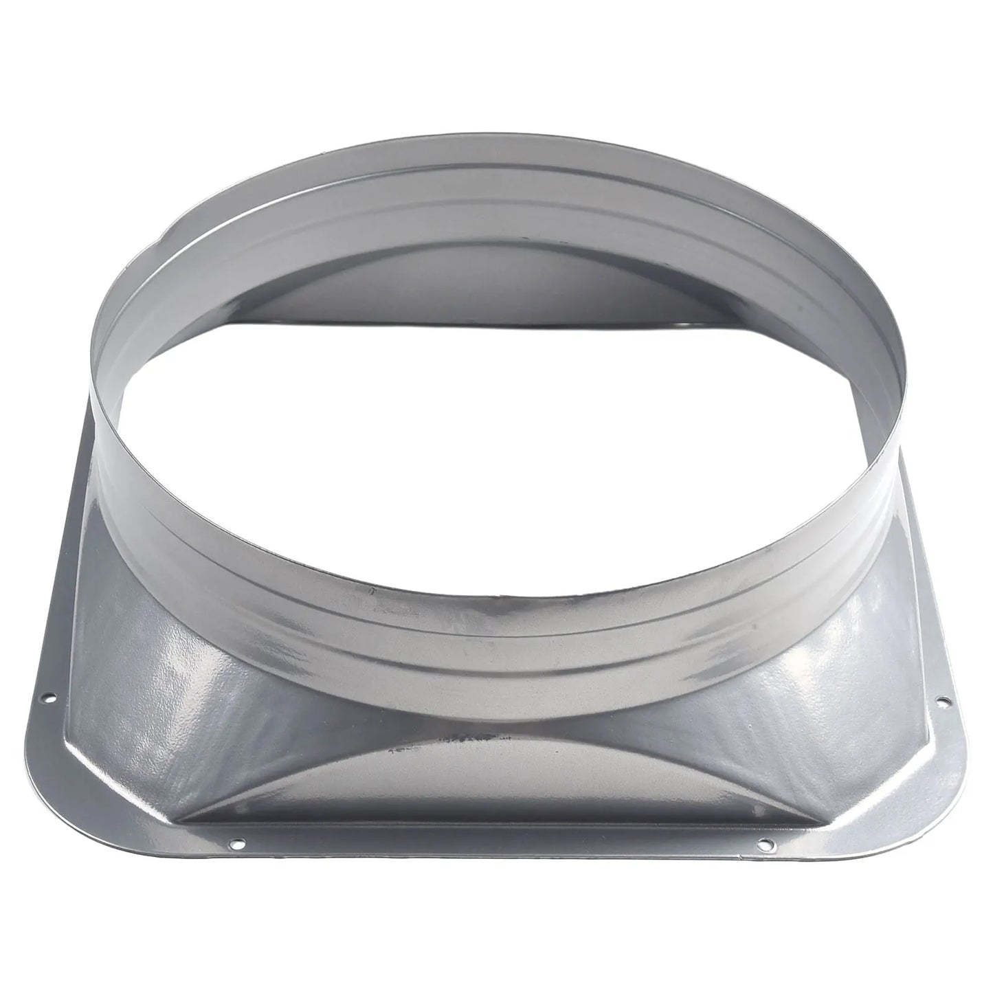 For Kitchen Hood Ventilator Pipe Connecting Vent Flange Exhaust Duct 4-10inch Electrostatic Spray Metal Silver-gray