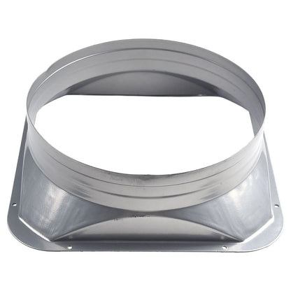 For Kitchen Hood Ventilator Pipe Connecting Vent Flange Exhaust Duct 4-10inch Electrostatic Spray Metal Silver-gray