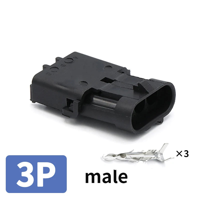 2.5 Series Waterproof Connector 1/2/3/4/6 Pin Male Female for Haltech MAP TPS GM