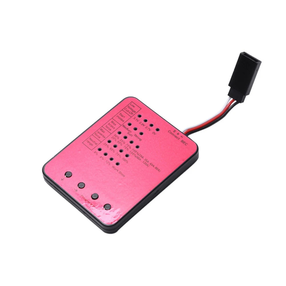 Rogramming Card For Electronic Speed Controller Travel Settings LED Indicator Compatible With Multi ESC 61486mm