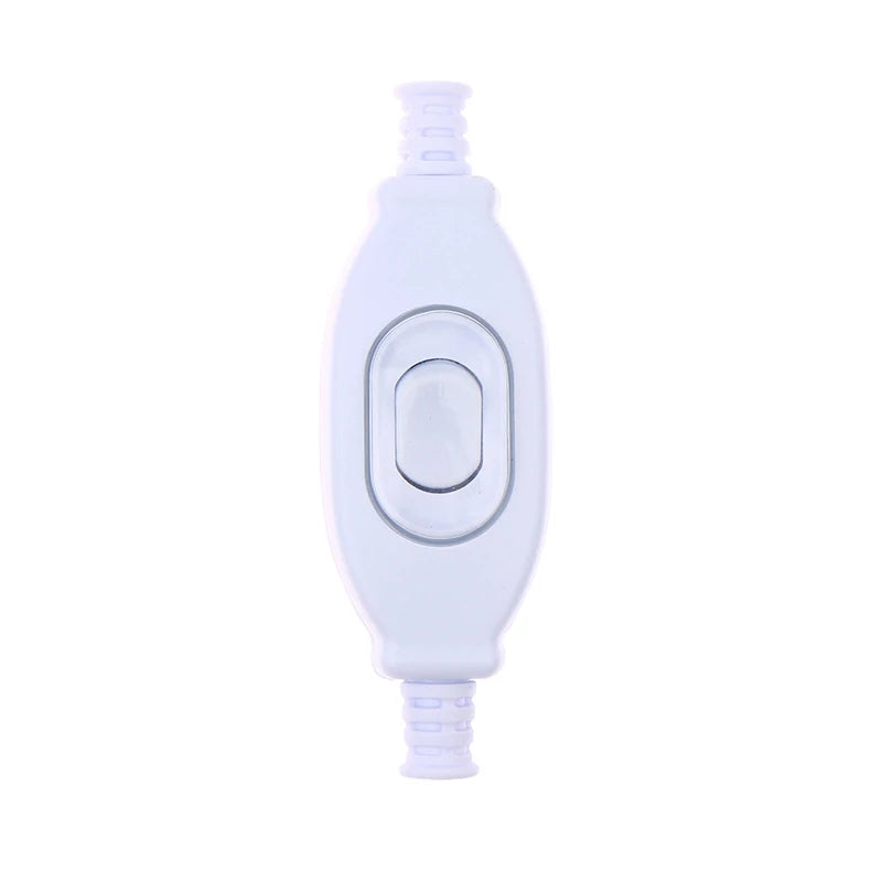 1PC 3A 250V Waterproof In Line Switch Cord Switch Round Wire Silver Contact Double Cut Switch Dust Switch