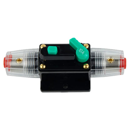 Car Boat 10A to 100A AMP Circuit Breaker Fuse Reset for 12V 24V 48V DC with Waterproof Housing and Manual Reset for Overload