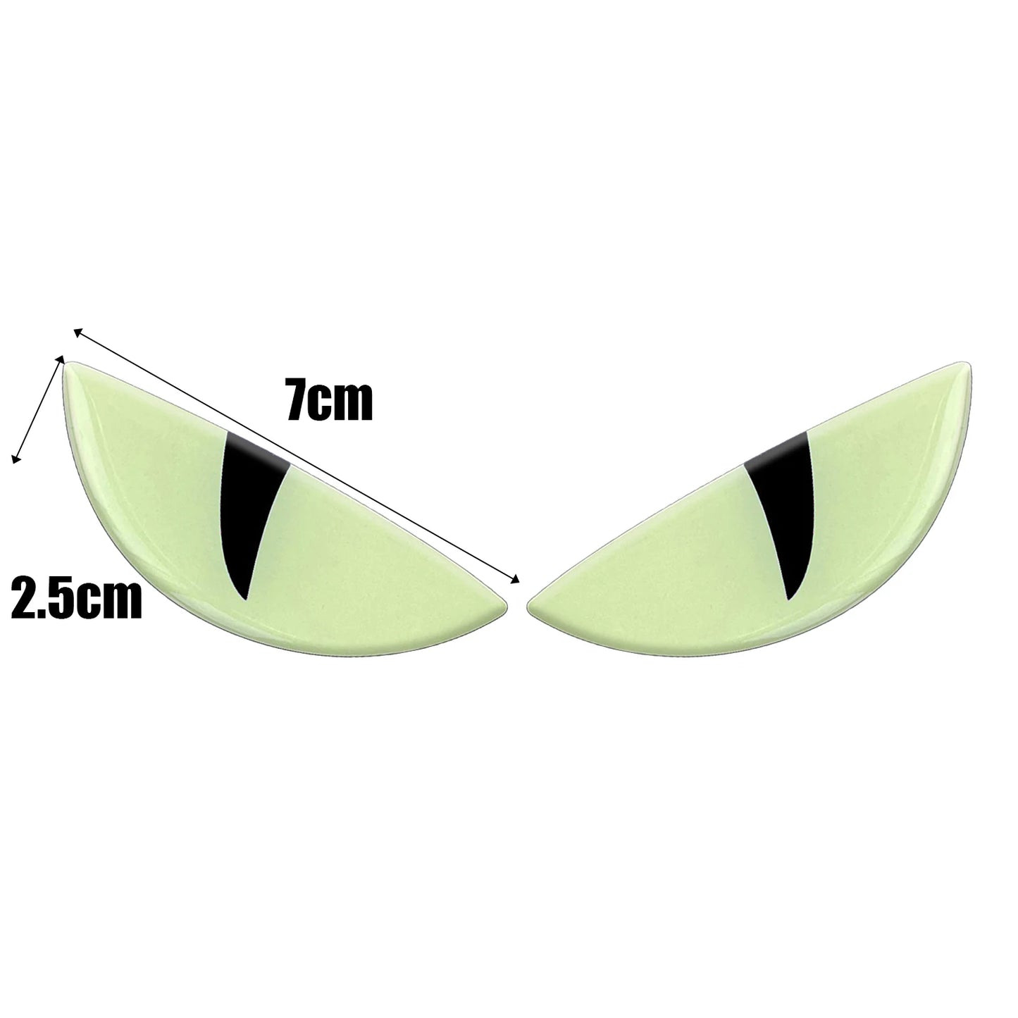 3D Devil Eye Motorcycle Scooter Windshield Night Sticker Decorative