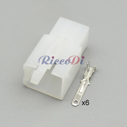 6 Pin 2.8mm MTW Connector 6030-6991 6040-6111 DJ7061A-2.8 PA66 Motorcycle Automotive Socket