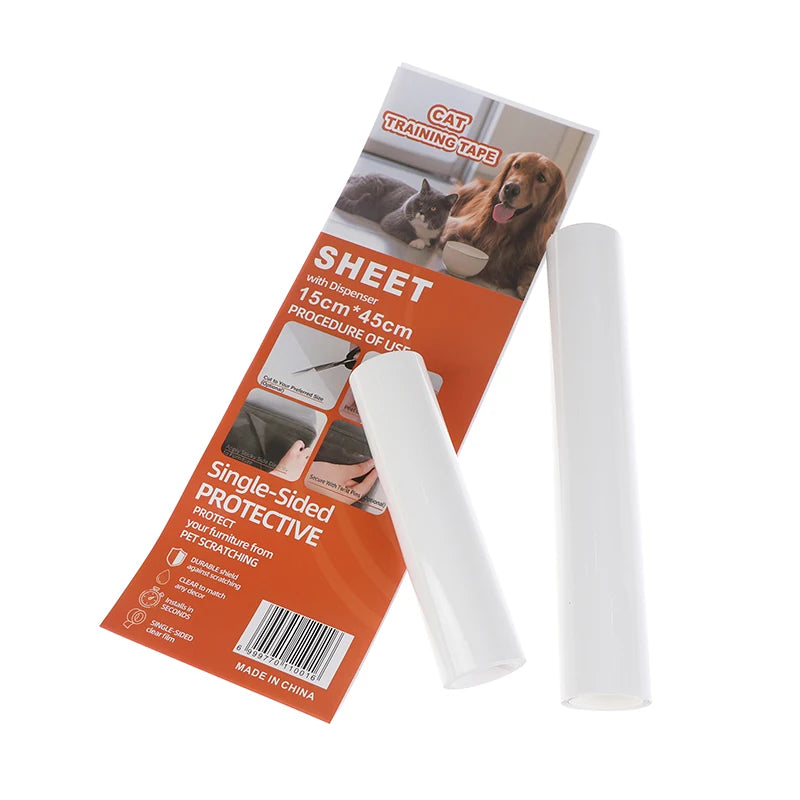 PVC Sofa Clear Waterproof Tape Furniture Guard Transparent Self-Adhesive Cats From Scratching Furniture Protectors Tape