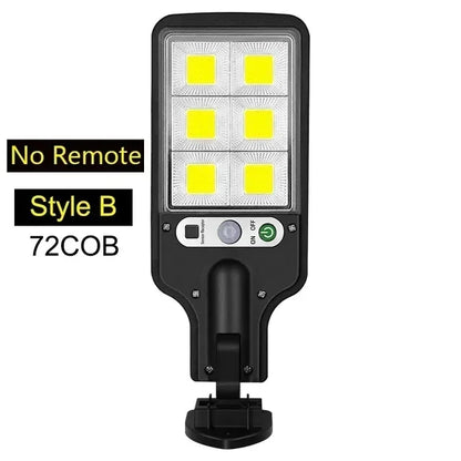 108COB Solar Street Lights Outdoor Waterproof Human Body Sensing Courtyard Garden Wall Household Lights Rural Road Wall Lights