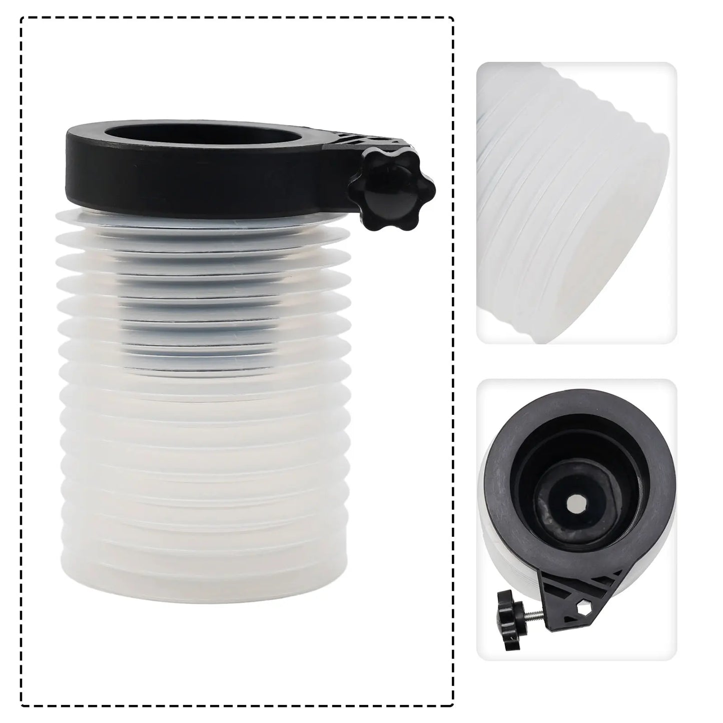 Rubber Drill Dust Collector Electric Hammer Ash Bowl Collecting Device Dust Cover For Cordless SDS Rotary Hammers 3.74x3.35x5.91