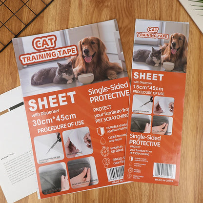 PVC Sofa Clear Waterproof Tape Furniture Guard Transparent Self-Adhesive Cats From Scratching Furniture Protectors Tape
