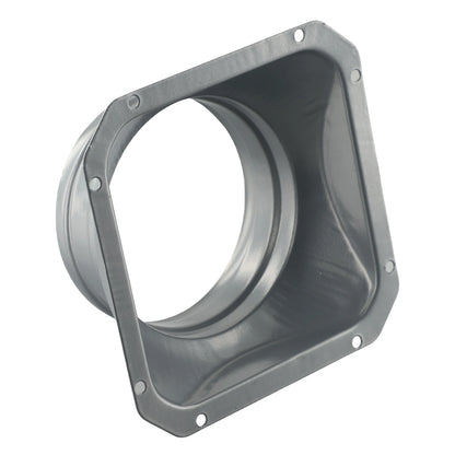For Kitchen Hood Ventilator Pipe Connecting Vent Flange Exhaust Duct 4-10inch Electrostatic Spray Metal Silver-gray