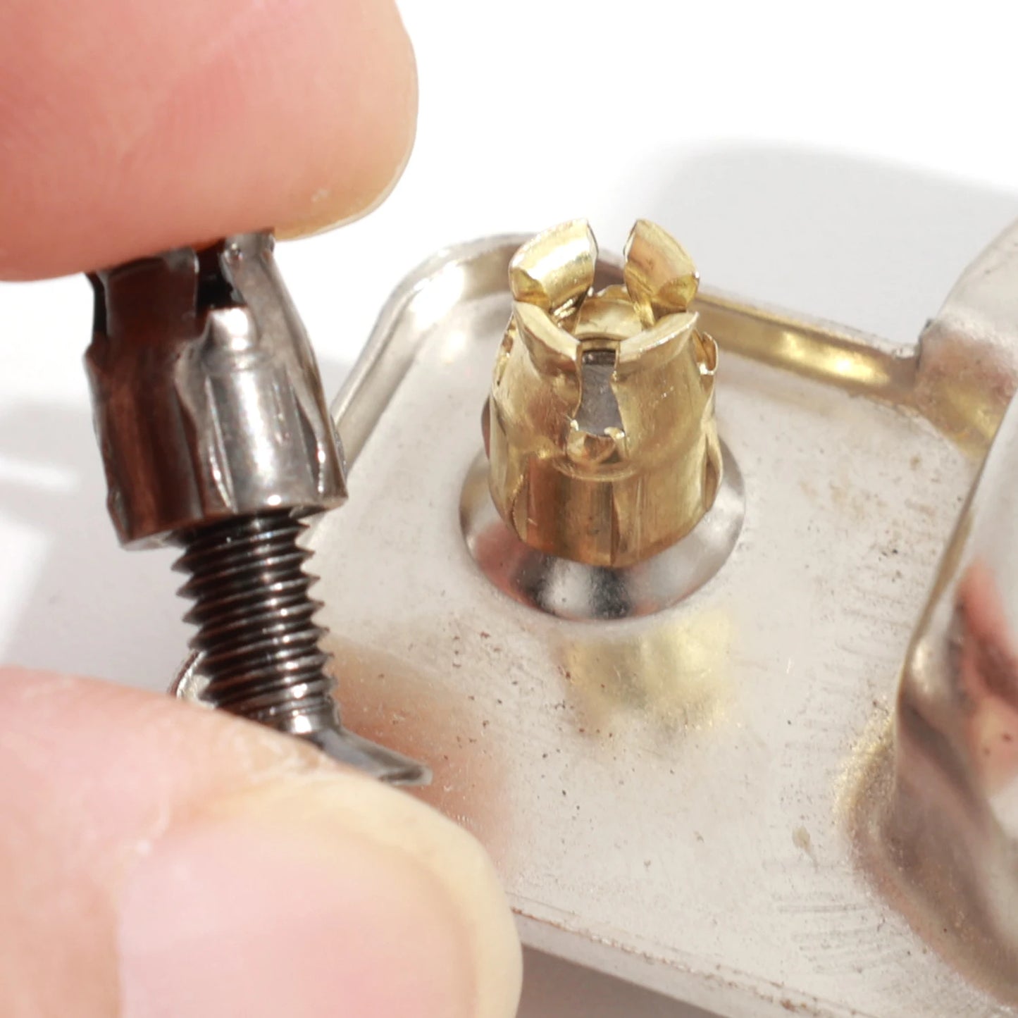 Hardware Expansion Nut Cabinet Hinge Mounting Kit for Furniture Repair