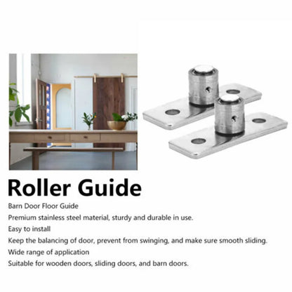 New Practical Home Door Floor Guide Anti-rust Barn Flat High Hardness Sliding Doors Stainless Steel 2 Pcs 2Pcs