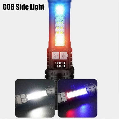 19000000LM Super Powerful Flashlight Rechargeable LED Torch COB Lantern