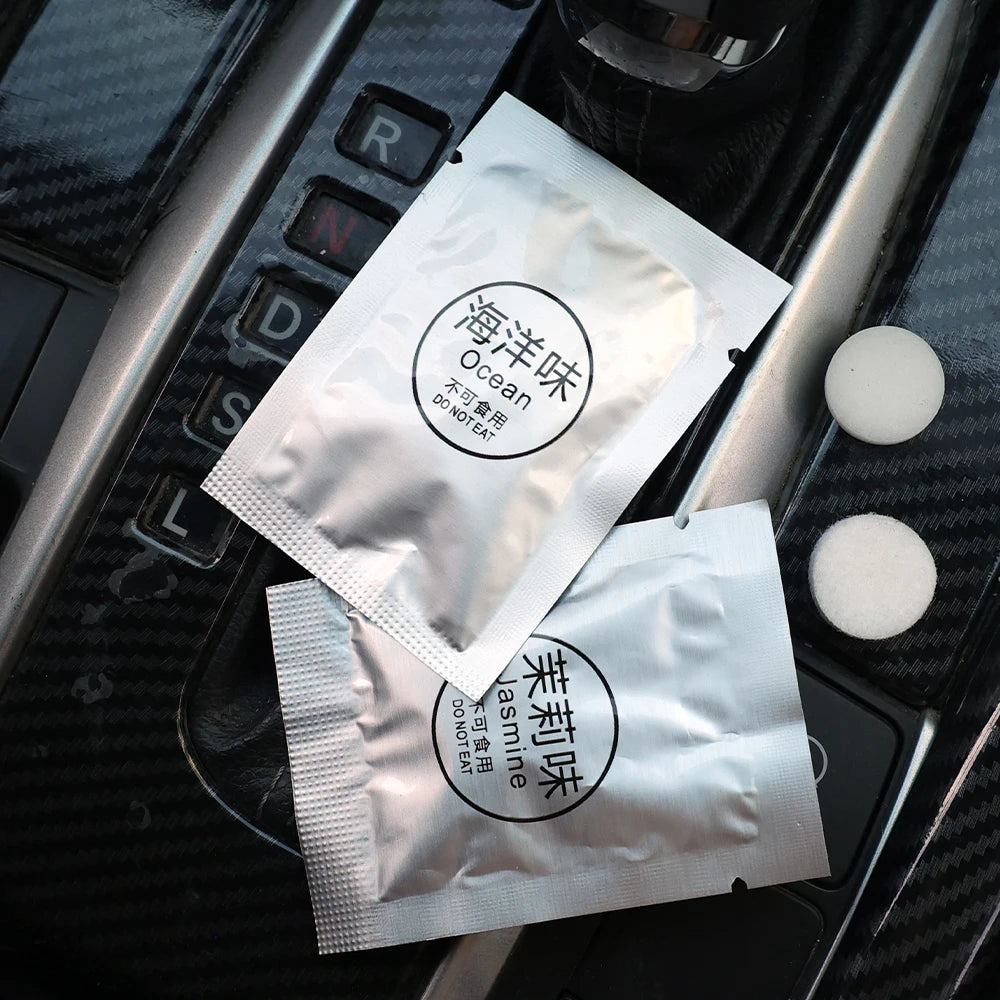 Car Air Freshener Replacement Tablet Flavor Supplement Solid Fragrance Scent Pads Perfume Refill for Air Vent Diffuser Purifier