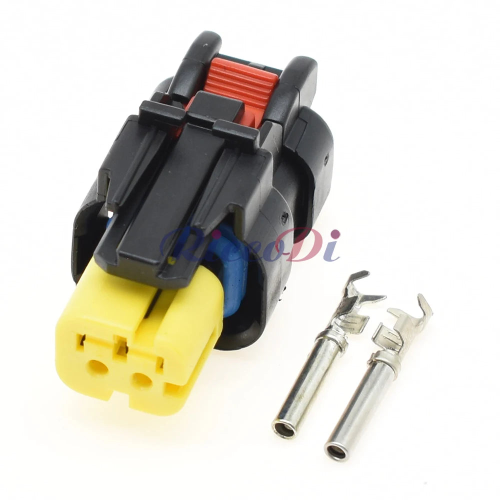 2 Pin Excavator Engine Injector Wiring Harness Connector Male and Female Plug Compatible with 776427-3 / 776534-1