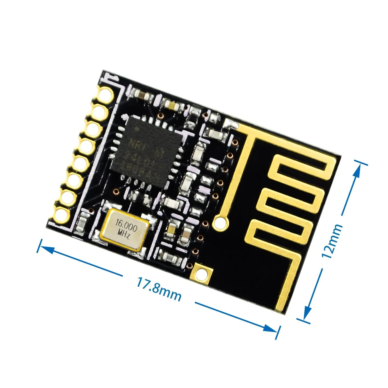 NRF24L01+ 2.4GHz Wireless Data Transmission Module with Socket Adapter Board