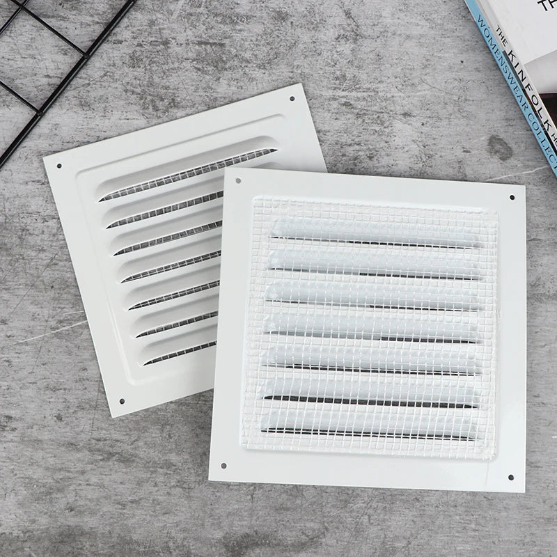 100-250mm Aluminum Alloy Air Vent Grille Square Vent Cover Exhaust Net
