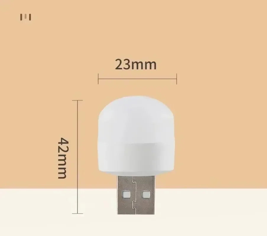 USB Night Light LED Mini Light Bulb USB Plug-in Lamp for Power Bank Charging, Home Office Eye Protection Book Lamp