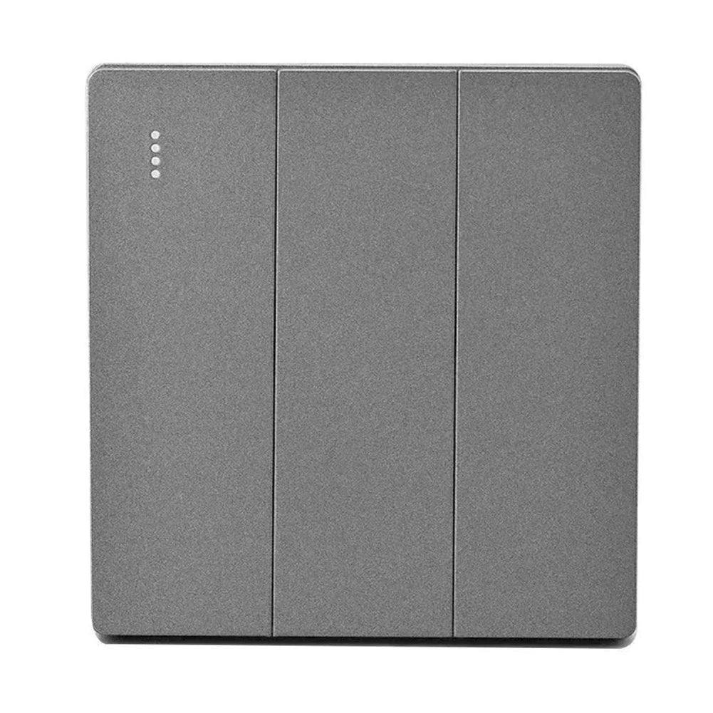 None Gray Button Switch Switches 1 2 3 Gang 86mm Flame Frameless PC Material Push Retardant Rocker Switch None