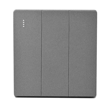 None Gray Button Switch Switches 1 2 3 Gang 86mm Flame Frameless PC Material Push Retardant Rocker Switch None