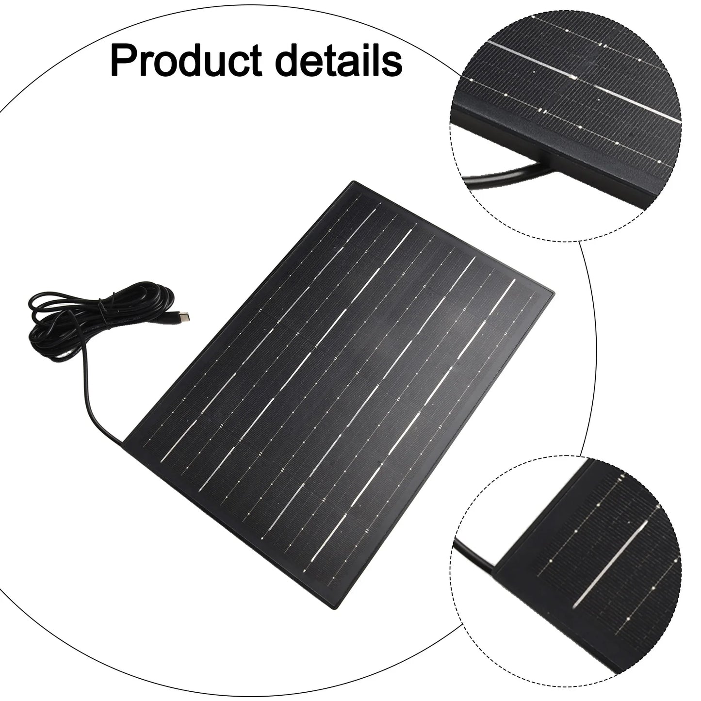 Outdoor Charger ABS PC IP Waterproof And Weatherproof IP65 Waterproof Solar Camera Charging Board Sustainable Energy Solution